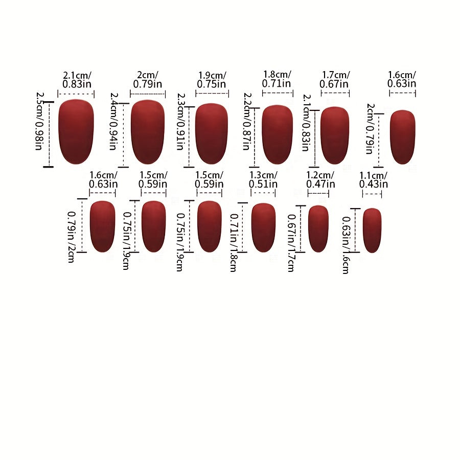 48pcs Safflower Fake Nails Red Gradient Nail Pressing, Flashing Medium-Long Almond Fake Nails, Elegant Fake Nails Girls Are Suitable As Fine Gifts for Each Other on Valentine'S Day.